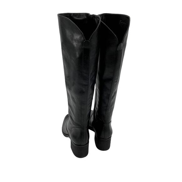 Franco Sarto Lauralei Black Leather Upper Tall Boots Size 7.5M NWOB - Picture 5 of 9